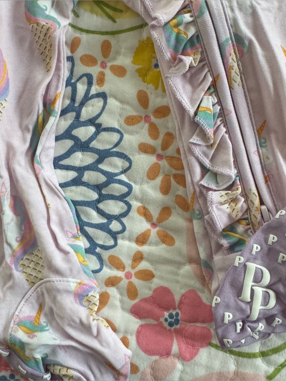 NWT 3-6 month posh peanut ice cream unicorn - Picture 3 of 4